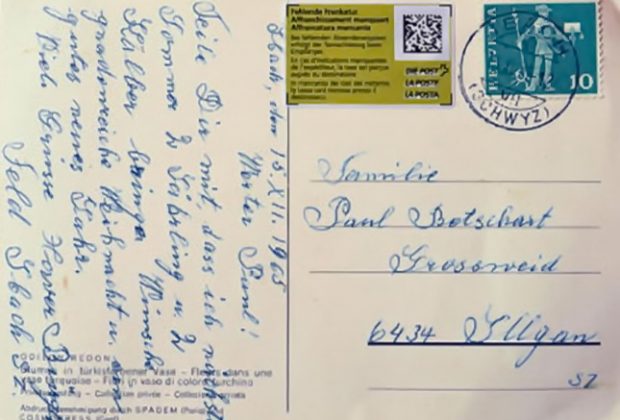 Alte Postkarte. Bild: Guido Bürgler