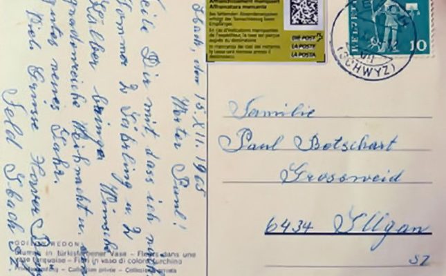 Alte Postkarte. Bild: Guido Bürgler